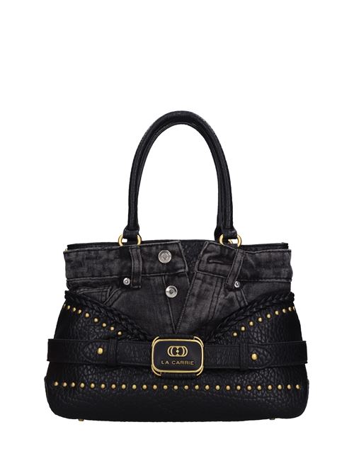 Borsa BAGGHY MED. in ecopelle e tessuto LA CARRIE | 142M-ER-151-TSJNERO